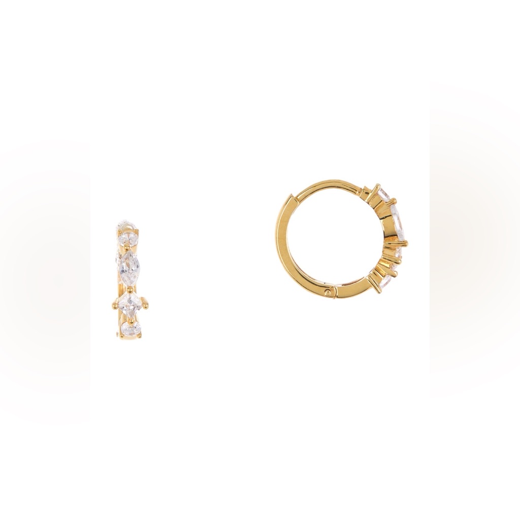 Nordstrom Rack Cubic Zirconia Huggie Earrings 16$